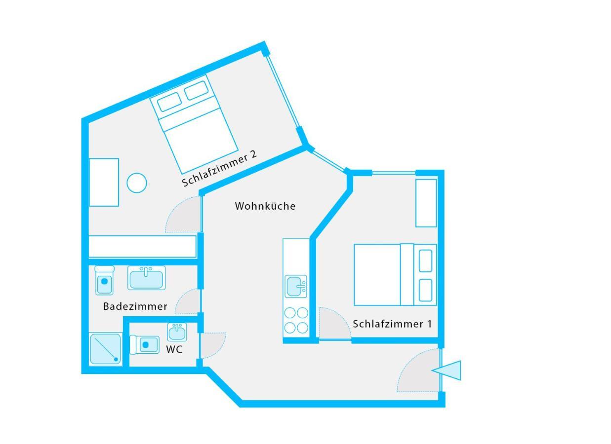 The Mierendorf Hinterhaus, 2 Bed Rooms Up To 4 People Berlin Ngoại thất bức ảnh